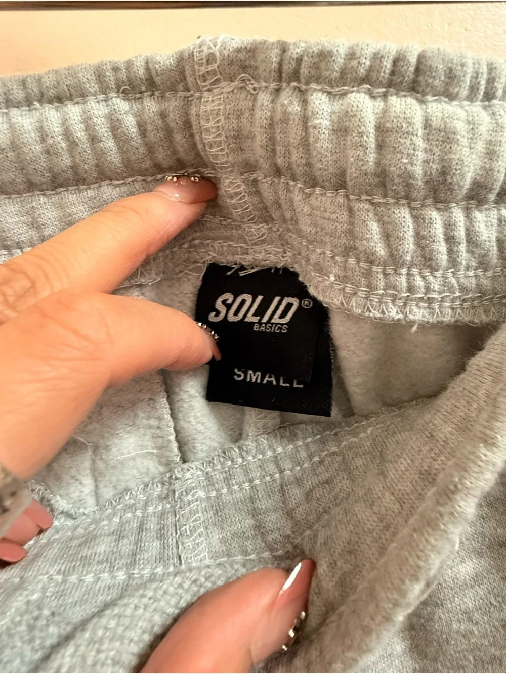 Solid Gray Men's Sweatpants with Drawstring